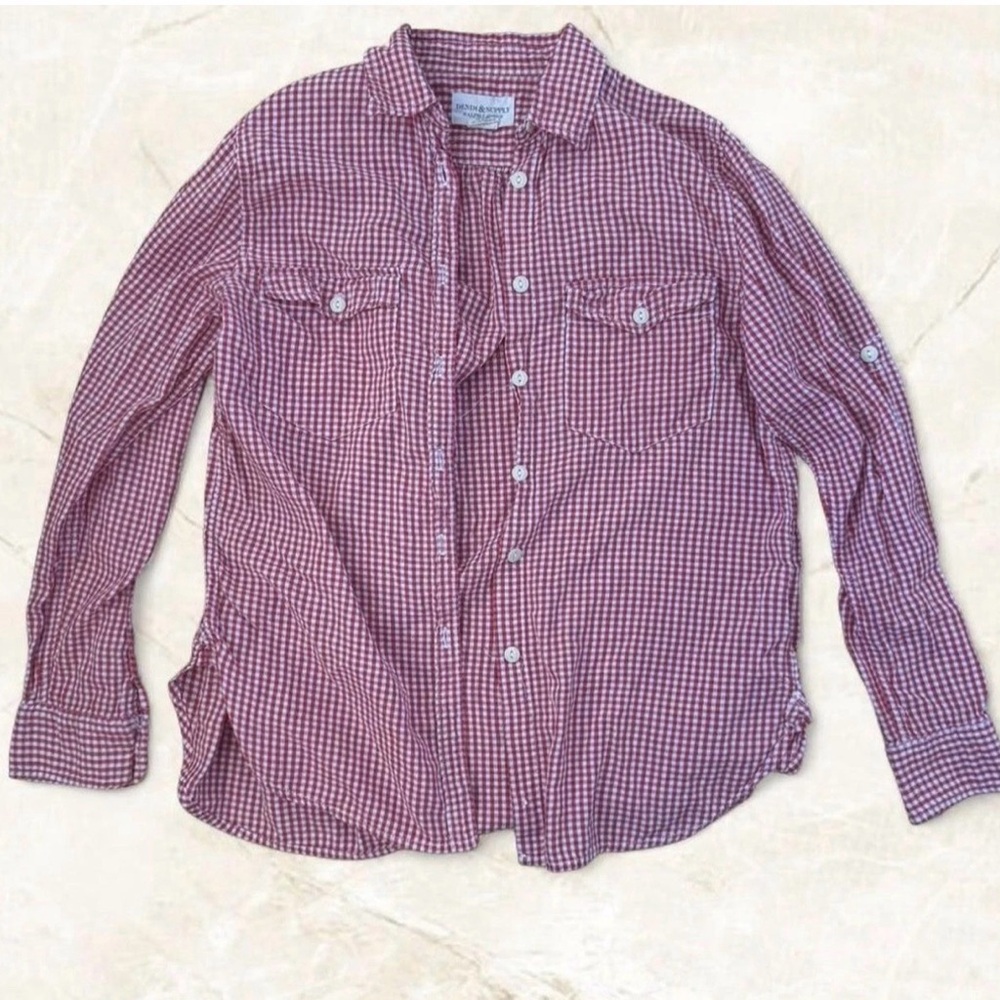 Vintage Cottagecore Ralph Lauren Denim and Supply Picnic Flannel Small Women’s